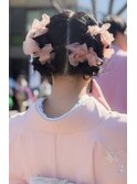 名駅　レンタル　訪問着　着物　七五三　袴　お宮参り　ヘア