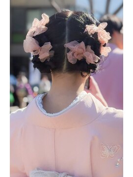 名駅　レンタル　訪問着　着物　七五三　袴　お宮参り　ヘア