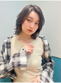イメチェン外ハネボブ美髪×ブリーチなしレイヤー韓国[立川]