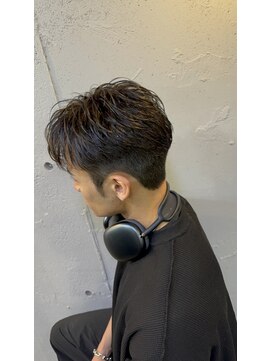 メンズ ラピス(Men's Lapis) サークルショート　フェザーショート　ダウンパーマ