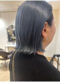 【宇根底知穂】 ネイビーブルーカラー