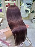 ピンクブラウン×髪質改善トリートメント