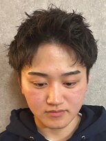 ノーエン(noen)&nbsp;ビジネスショートメンズマッシュツイストパーマツーブロック