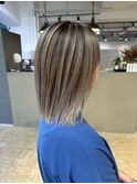 smoky beige balayage