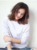 MIXカールで外ハネミディアム［髪質改善/池袋&目白&大塚］