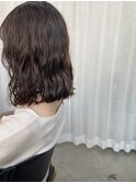 切りっぱなしパーマスタイル