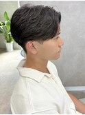 MEN’S HAIR/ブルーブラック/フェザーパーマ/津田沼