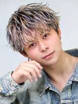 ゴールド 京都 三条(GOALD)&nbsp;ローライトマッシュスパイラルパーマフェードカットフェザー