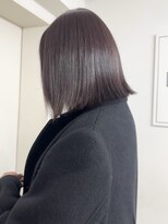 シーン(SCEN)&nbsp;切りっぱなしボブ/ラベンダーベージュ/ダブルカラー/仙台/学割