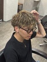 ウォルク(WOLK) 波巻きパーマ×ハイライト