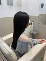 シュヴーブリヤン(cheveux brillants)&nbsp;【美髪縮毛矯正再現性100%】フェイスレイヤー×ストレートロング