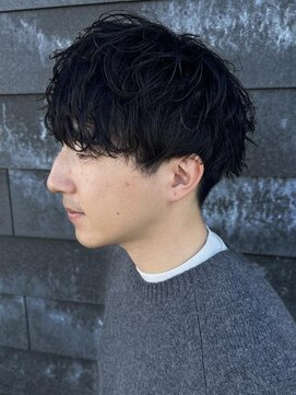 リオールバイニアウ(RE:ALL by Niau) メンズマッシュパーマニュアンスパーマシャドウパーマ刈り上げ