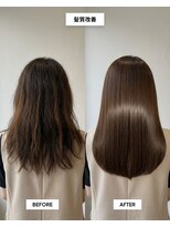 SENJYU 名古屋 名駅【髪質改善 縮毛矯正 白髪ぼかし特化サロン】【4月中旬～(予定)】&nbsp;髪質改善うるツヤストレートミディアム/名駅