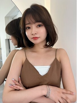 トイロ 横浜(Toiro) ワンホンボブレイヤーボブ韓国ボブシースルーバング