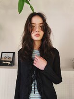 ヒュージ 三軒茶屋(huge)&nbsp;レイヤーカット/くせ毛風パーマ/グレージュ/顔周り/20代30代