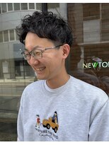 ニュートン(NEWTON) ルーズショートパーマ/アクティブショート/立川/メンズ