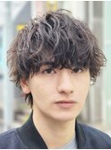 渋谷シャドウパーマ波巻きツイストスパイラルフェザーパーマ緩め