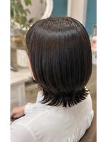 ヘアアトリエ ナイン(hair atelier nine) ダークパープル/ナチュラルショート/ミルクブラウン/夏/福島市