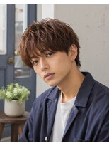 MEN's Baguz MEN'Sカット/ MEN'Sパーマ/ MEN'Sカラー 韓国風マッシュニュアンスパーマ束感メンズトレンド