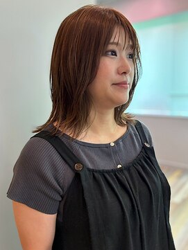 アトリエ タキ(atelier.taki) 顔周りカット レイヤーカット 大人ミディアム 30代 40代