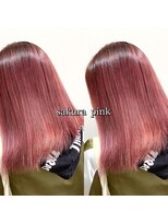 ヘアーメイク トレコローリ(hair make trecolori) 【trecolori 津田沼】さくらピンク／1ブリーチ