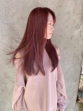 プライベートサロン キッテ(private salon kitte.) 【private salon kitte.】AZUMI　ボルドーピンクカラー