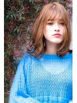 メーヴェ(Mowen) mowen×外ハネミディアム×ラフウェーブ×モカベージュ