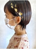 Belle BIANCA ショート/ヘアアレンジ/金箔ヘア by Orie