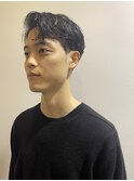 刈り上げ ショート センターパート