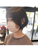 可愛い顔まわり／ショートボブ