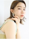 【tetote天王寺/阿倍野】ミディアムレイヤー#ウェットヘア