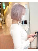 淡ピンクボブ