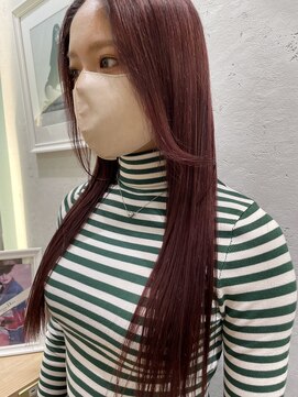 ロンドプランタン 恵比寿(Lond Printemps) ＊石垣　深みレッドバイオレット/ブリーチ