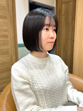ロンドジェネルーズ 柏(Lond generous) 【堀 真悠子】モード×パツっとボブ【前髪カット】【柏】