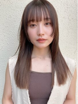 パーク(PAAQ) 【paaq kana】顔まわりレイヤー×くすみベージュ