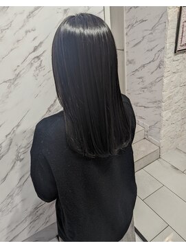 ティンク 札幌駅前店(Tink) メテオカラー◎ツヤツヤ地毛風ブラック