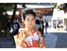 【七五三受付中！】 ７歳のお子様 着付け＆ヘアーセット＆メイク  ￥12500