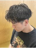 波巻きスパイラルパーマツイストスパイラルパーマシャドウパーマ
