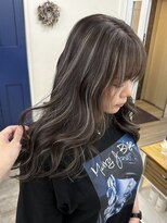 エトラ 渋谷店(etora)&nbsp;小顔 ネビージュグレージュハイライトカラー◎