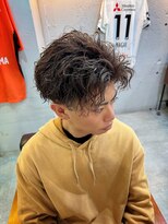 メンズ ラピス(Men's Lapis)&nbsp;センターパート　ツイスパ　縦落ちスパイラル