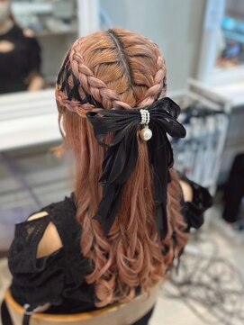 ヘアセットサロン ミント(Hair set salon MINT) レースハーフアップ