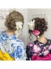 【ペア割】浴衣着付け+ヘアセットのご予約で1名様500円割引き！