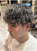 波巻きスパイラルパーマメンズマッシュパーマツイストパーマ