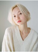 くびレイヤーエモージュ前髪モテベージュレイヤーミディ/高円寺