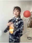 ツイン浴衣ヘアセット＊