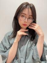 マイラ 銀座(myla) 美髪シースルーハイライトカラーアプリコットオレンジくびれヘア