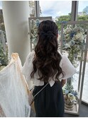 ハーフアップ