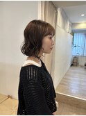 デジタルパーマウルフカットショートボブセミロング前下がりボブ