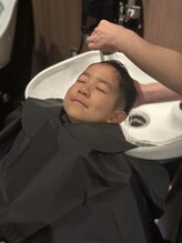 キッズもシャンプーしてスッキリ！