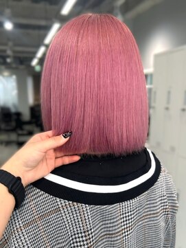 ジゼル 梅田(GiseL) ブリーチ ダブルカラー ハイライト ハイトーン ピンク 10代20代